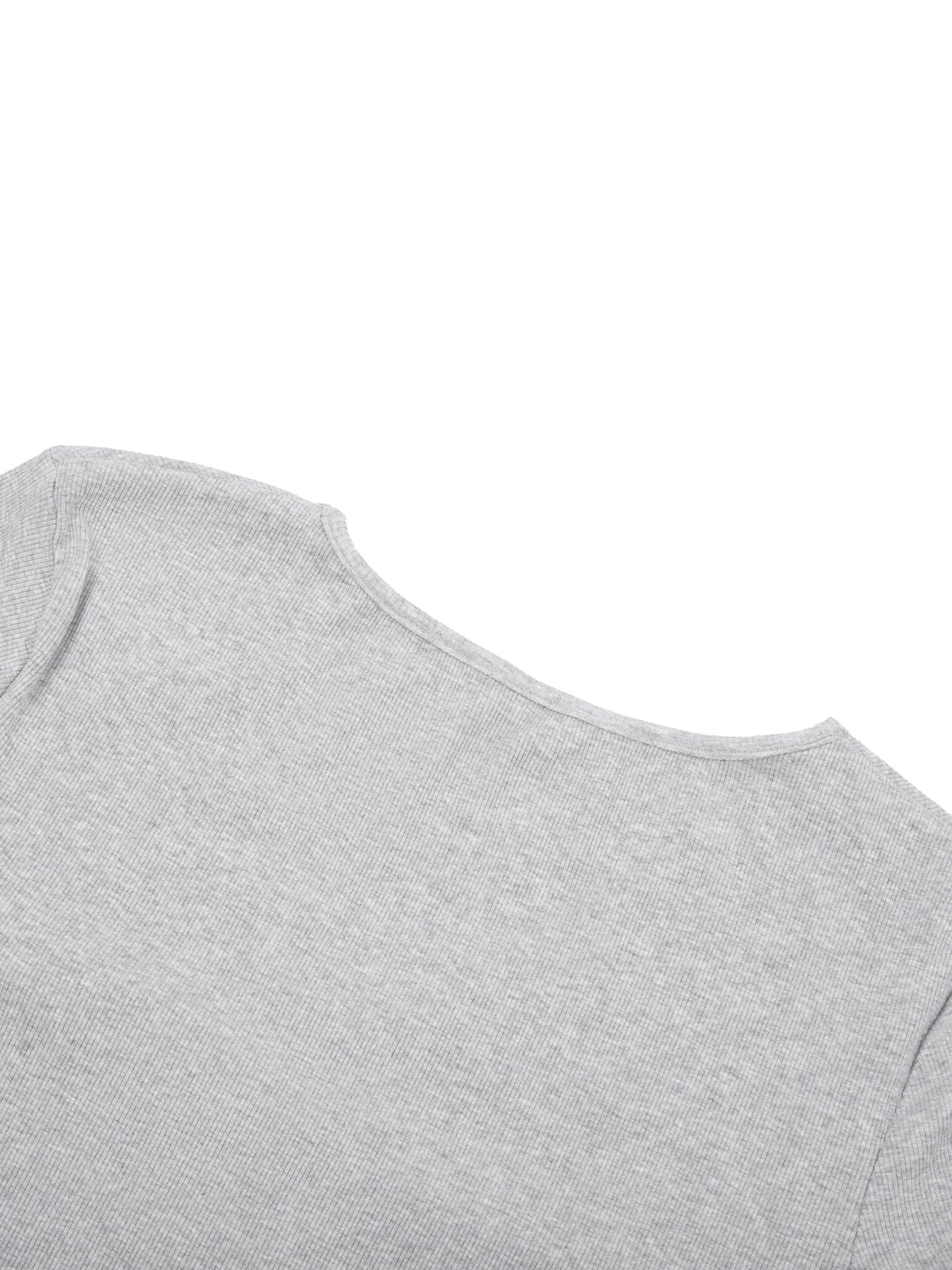 Women's Ruched Long Sleeve Crop T-Shirt