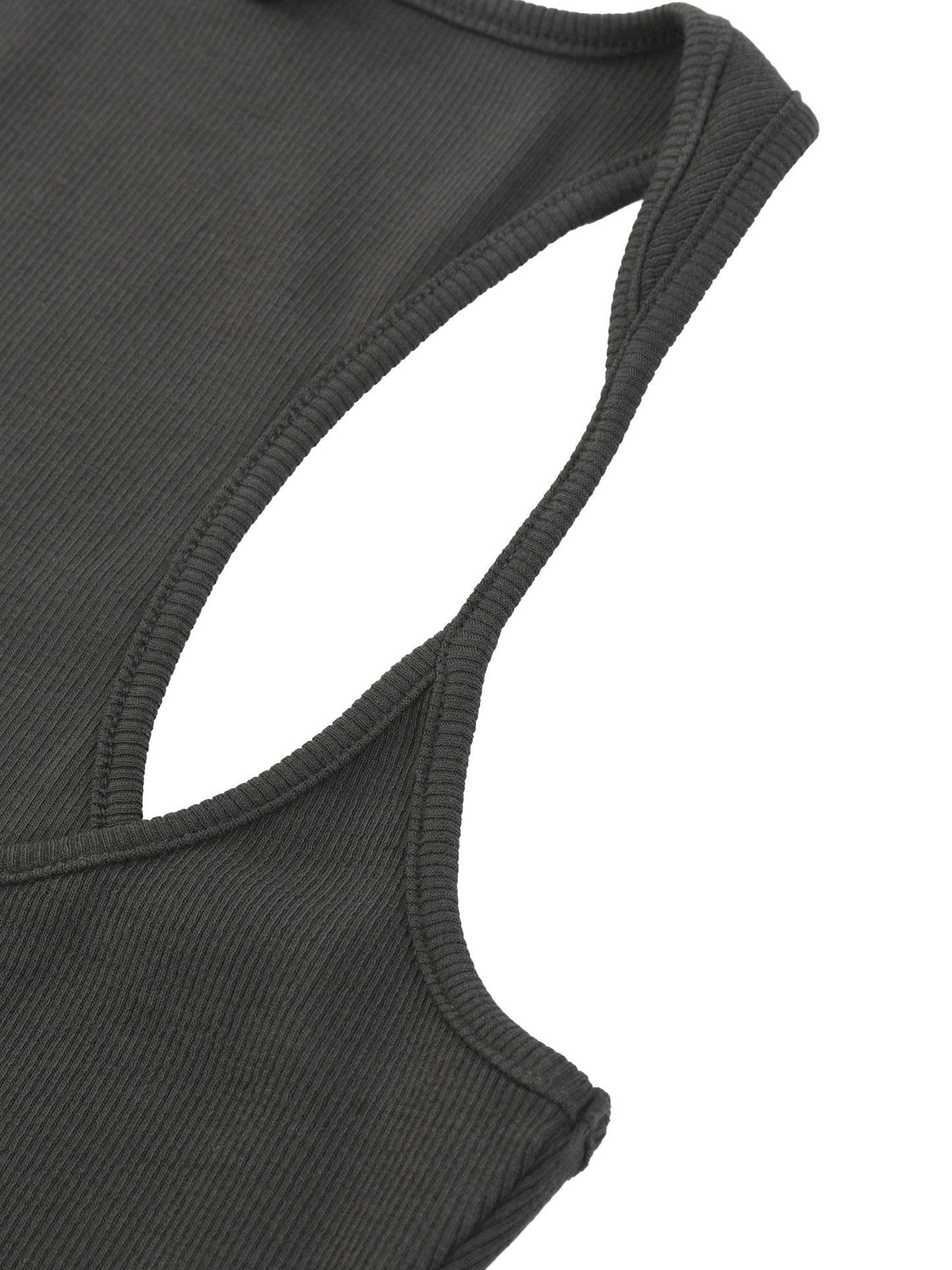 Slim Fit Ribbed Racerback Tank Top