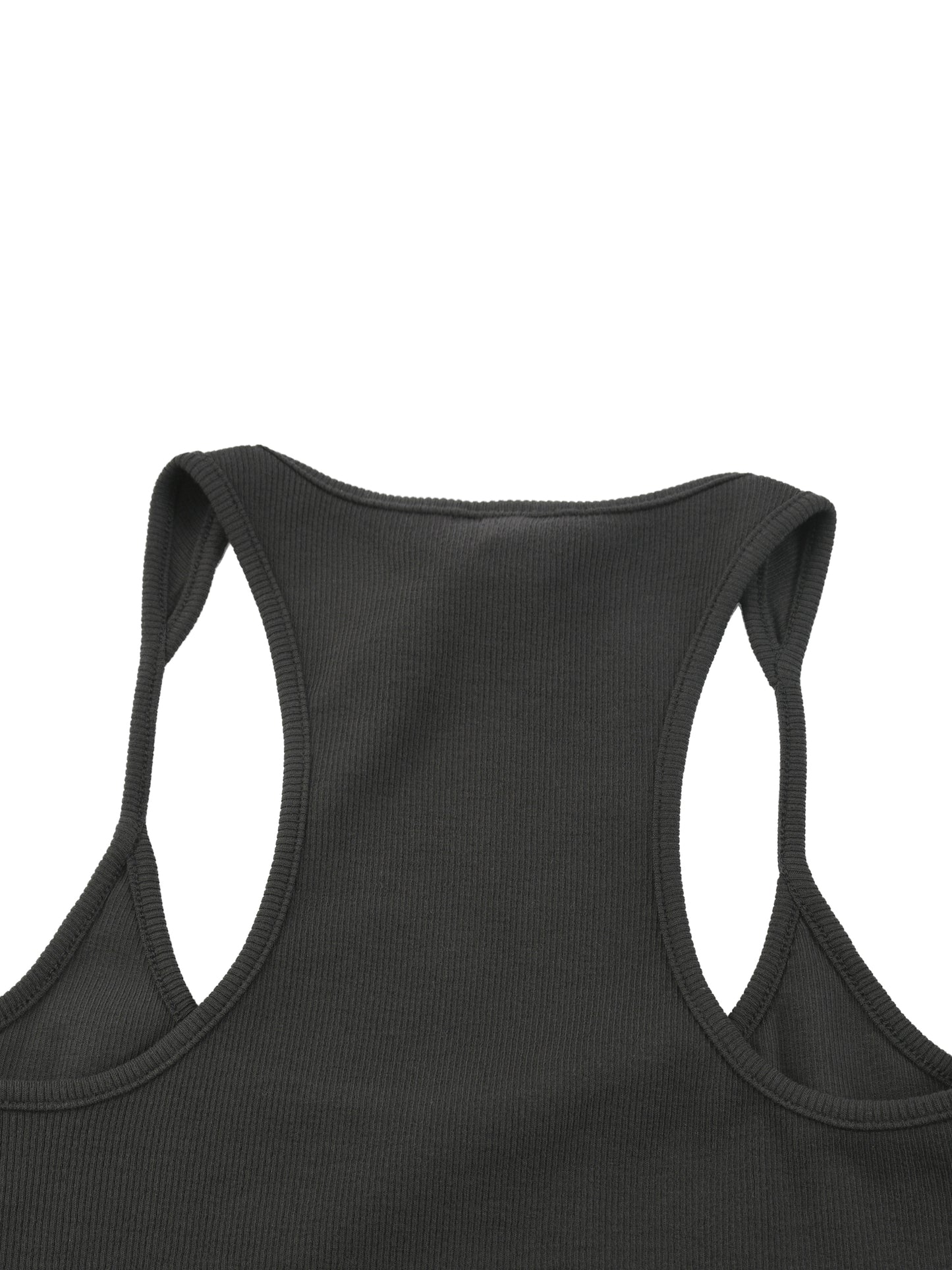 Slim Fit Ribbed Racerback Tank Top