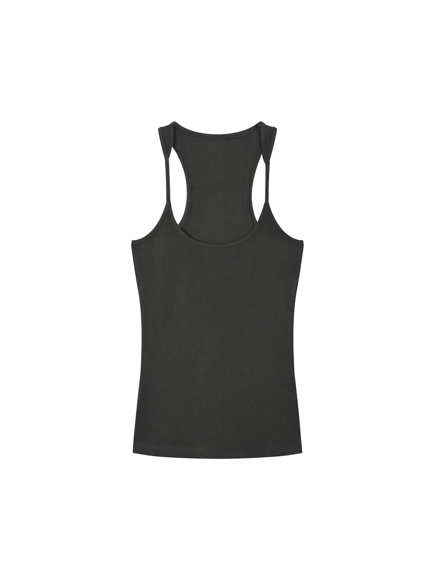 Slim Fit Ribbed Racerback Tank Top