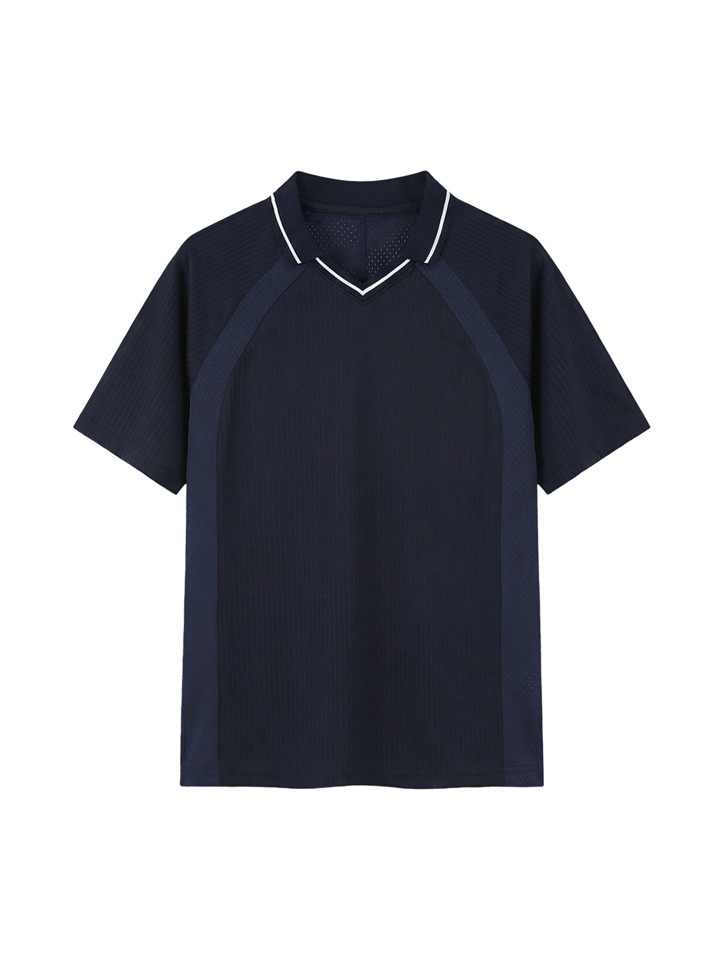 Striped V-Neck Soccer Jersey