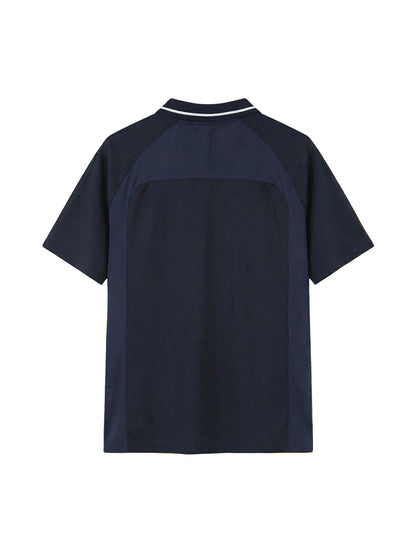 Striped V-Neck Soccer Jersey