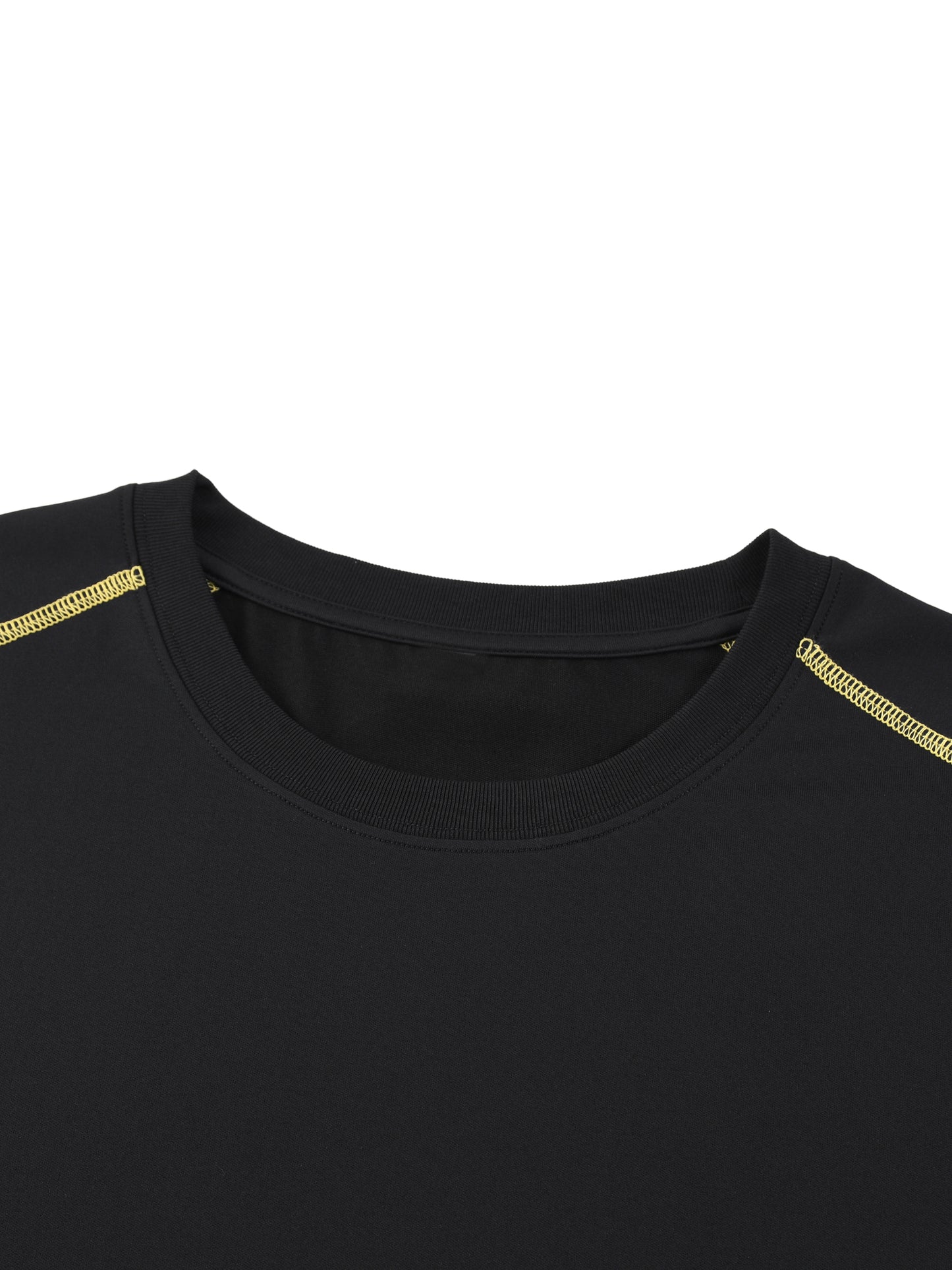 Unisex Contrast Stitch  Regular Fit T-Shirt