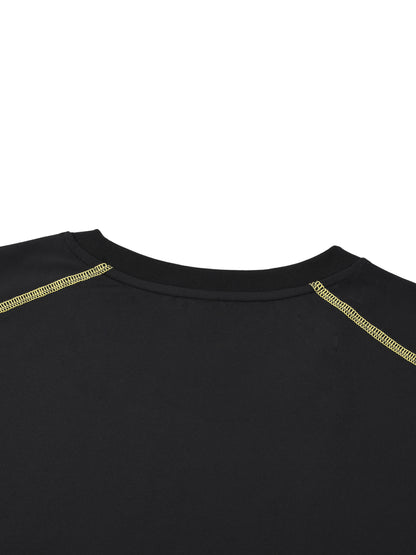 Unisex Contrast Stitch  Regular Fit T-Shirt
