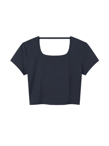 Women's Square Neck Crop T-Shirt