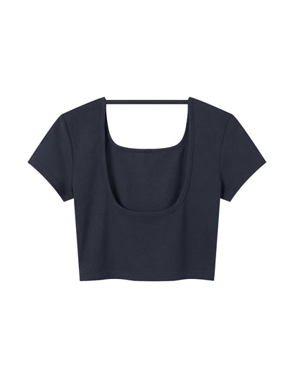 Women's Square Neck Crop T-Shirt