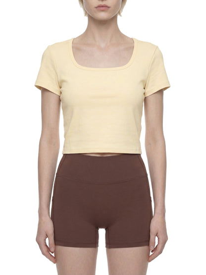 Women's Square Neck Crop T-Shirt