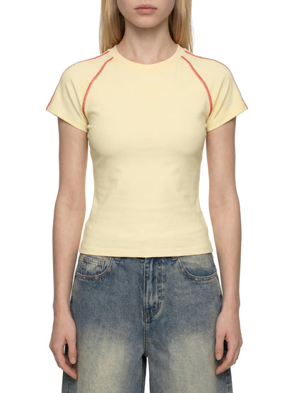 Women's Contrast Stitch Raglan T-Shirt