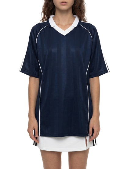 Shadow Stripe Collared Soccer Jersey