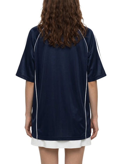 Shadow Stripe Collared Soccer Jersey