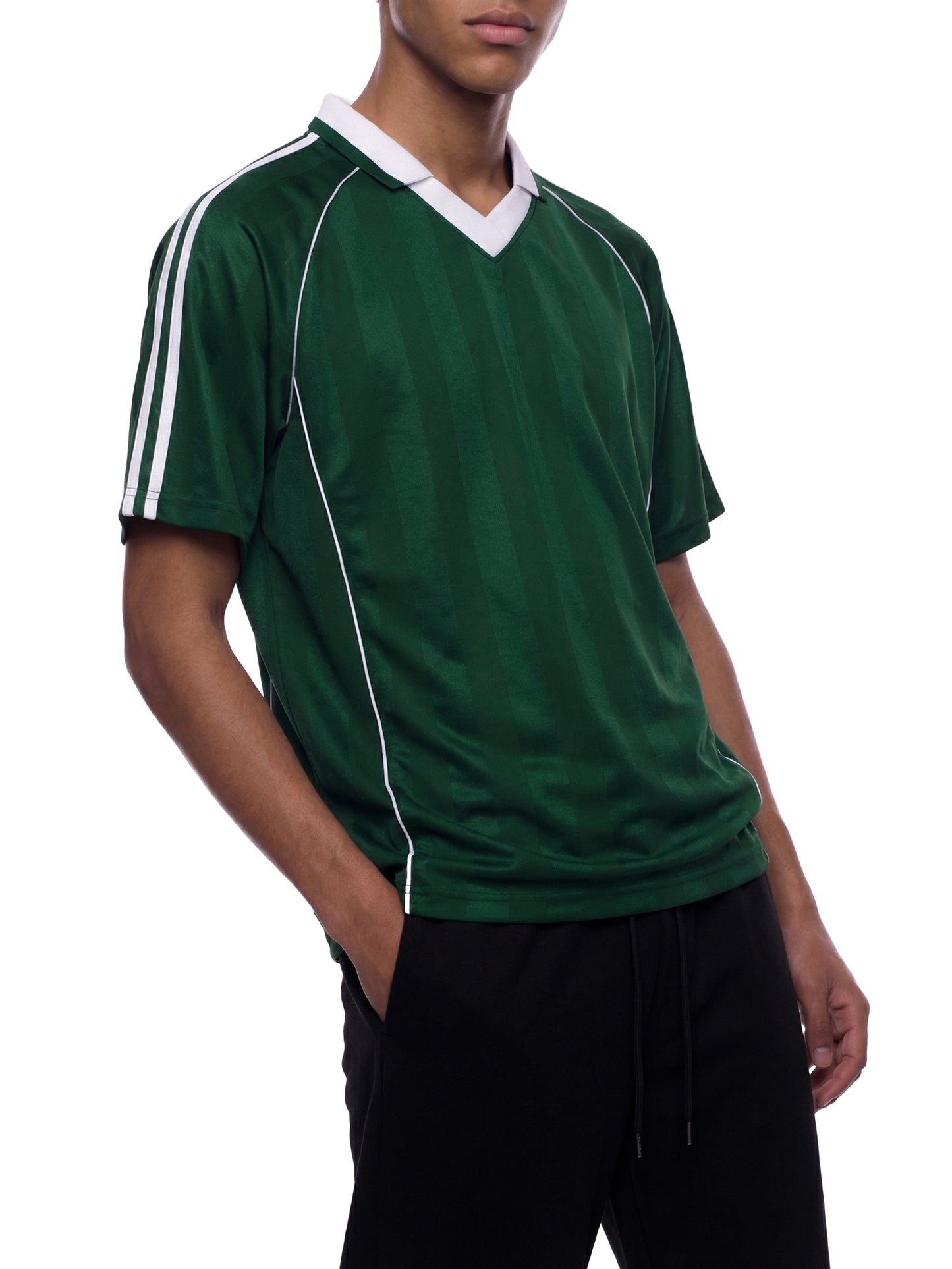 Shadow Stripe Collared Soccer Jersey
