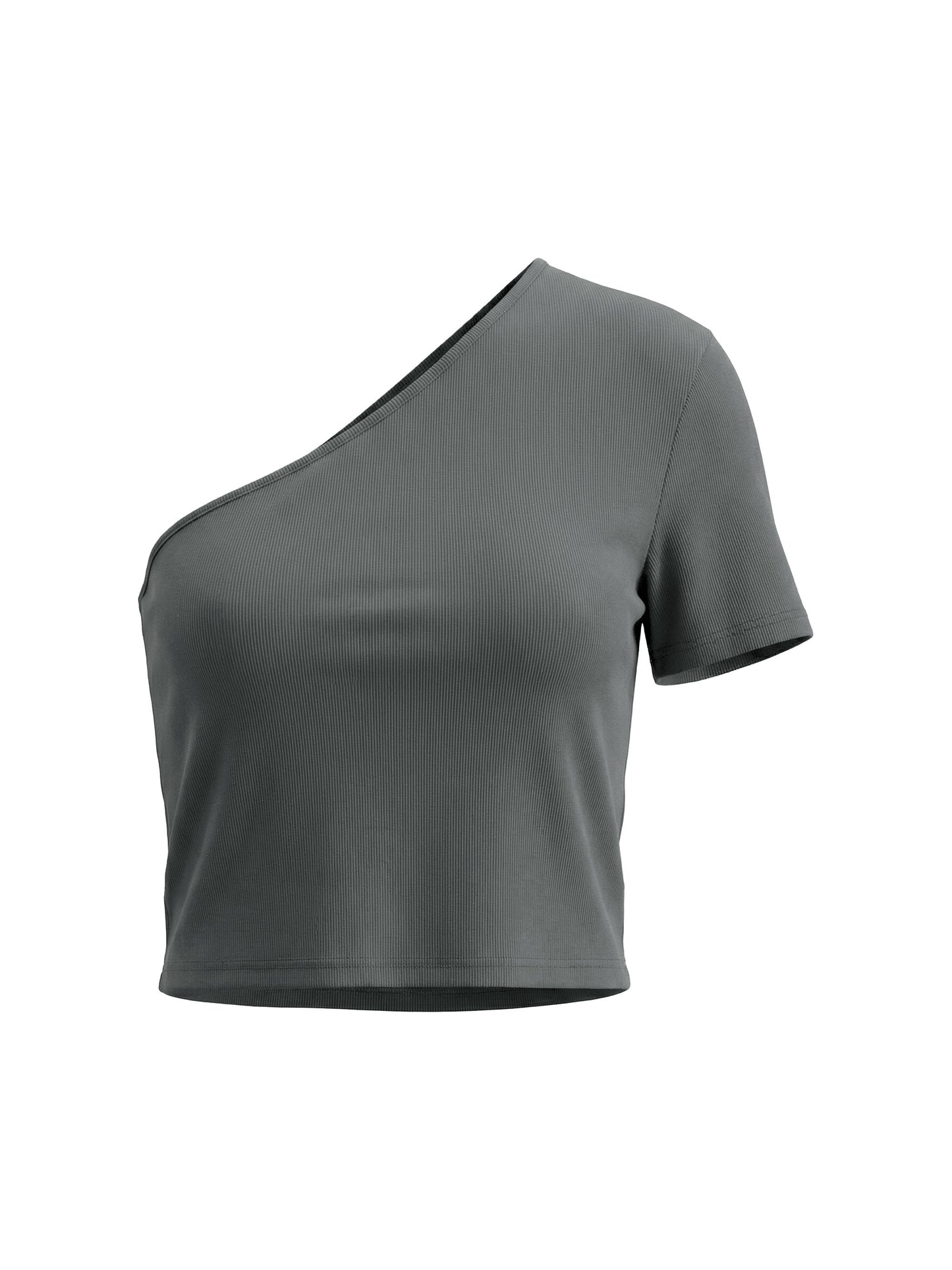 Women's One-Shoulder Crop T-Shirt