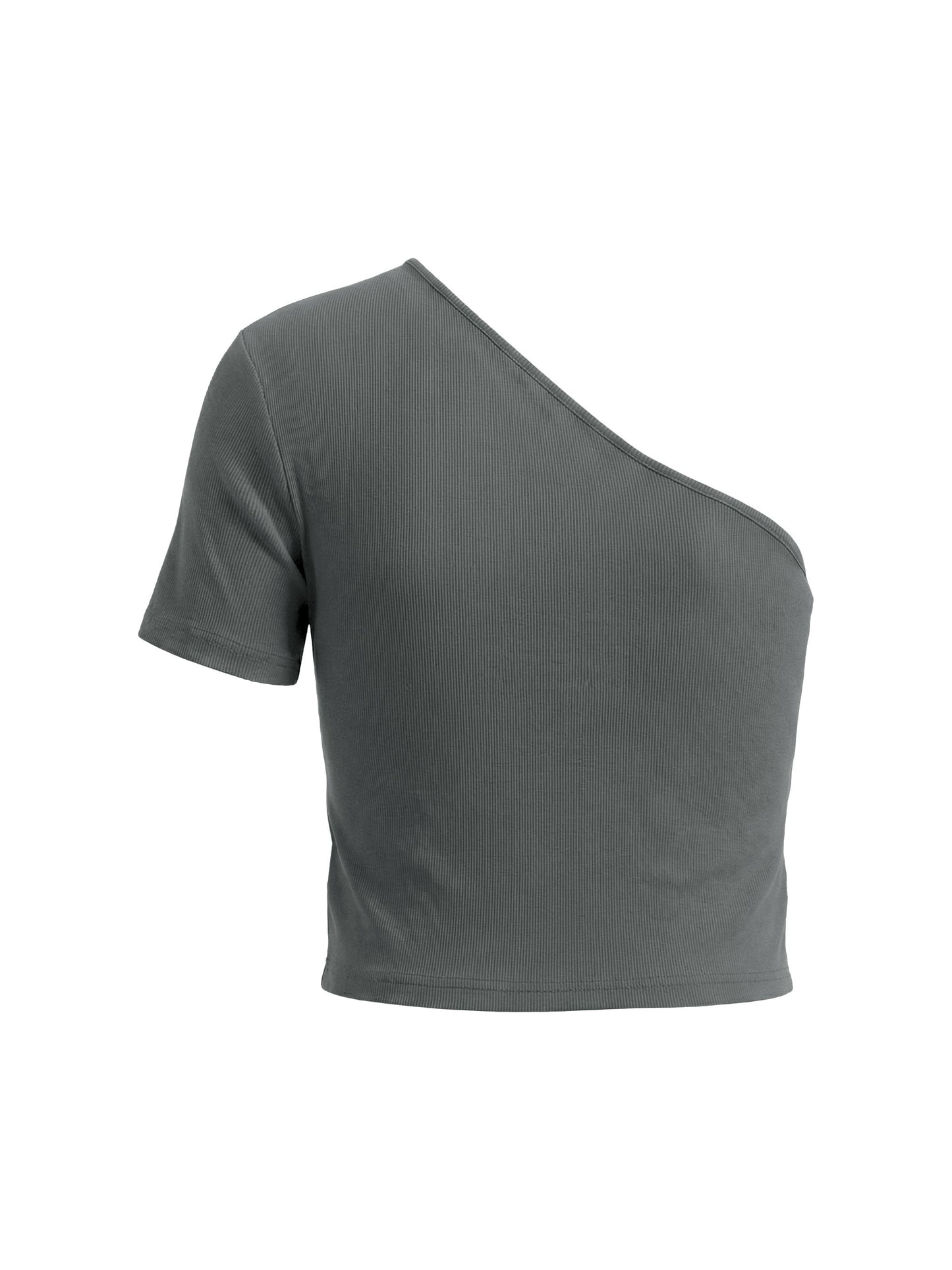 Women's One-Shoulder Crop T-Shirt