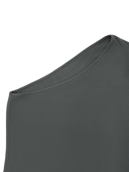 Women's One-Shoulder Crop T-Shirt