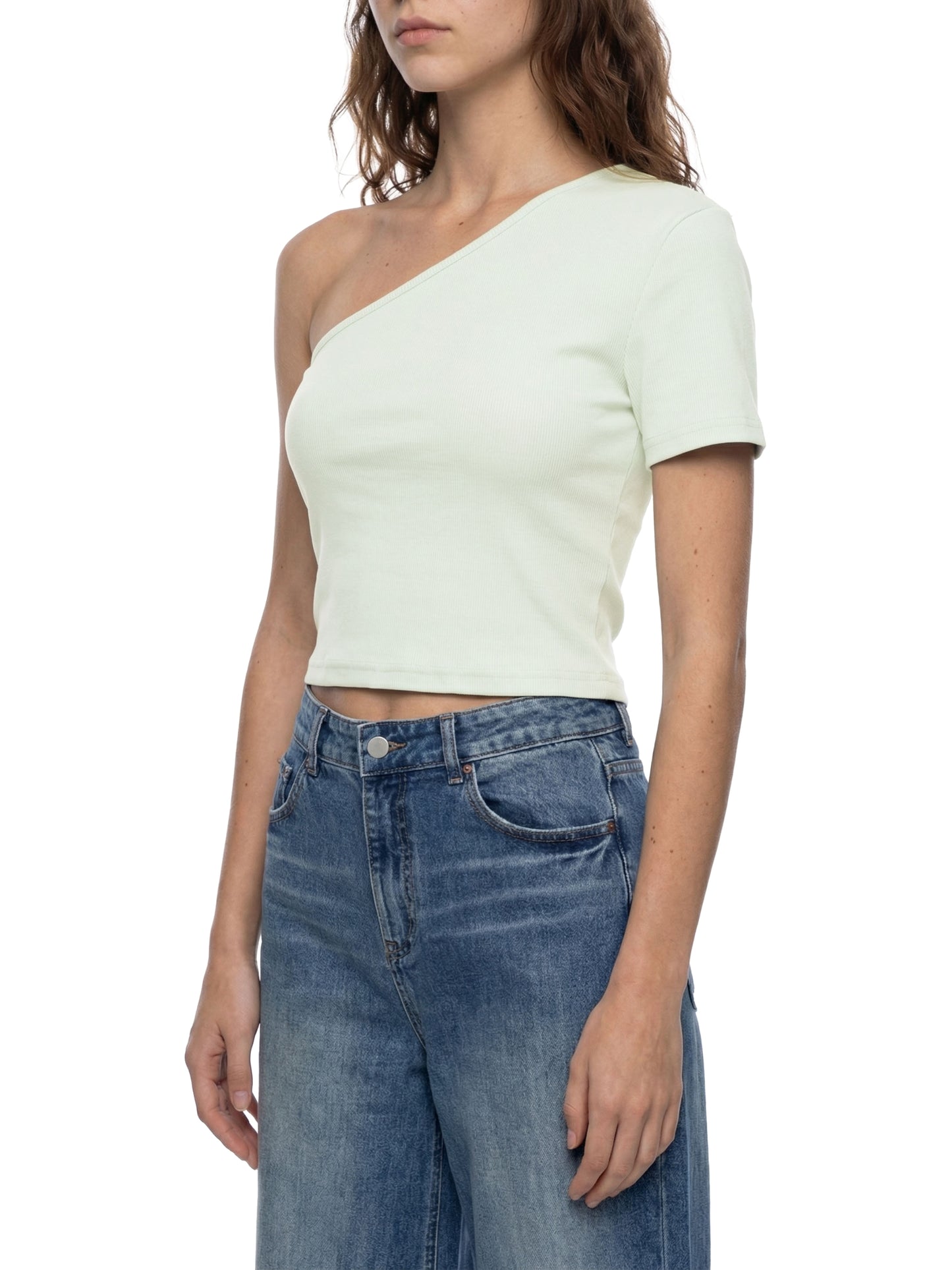 Women's One-Shoulder Crop T-Shirt