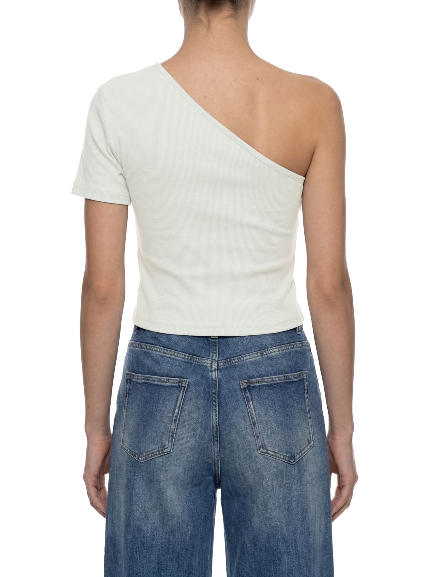 Women's One-Shoulder Crop T-Shirt