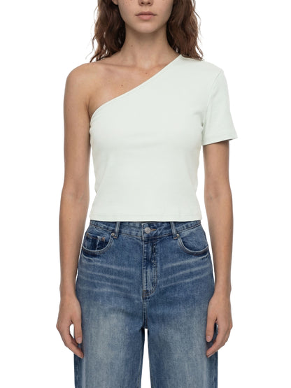 Women's One-Shoulder Crop T-Shirt